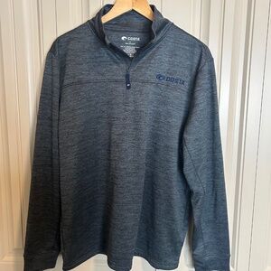 Costa Harbor Quarter Zip, Heather Blue, Large